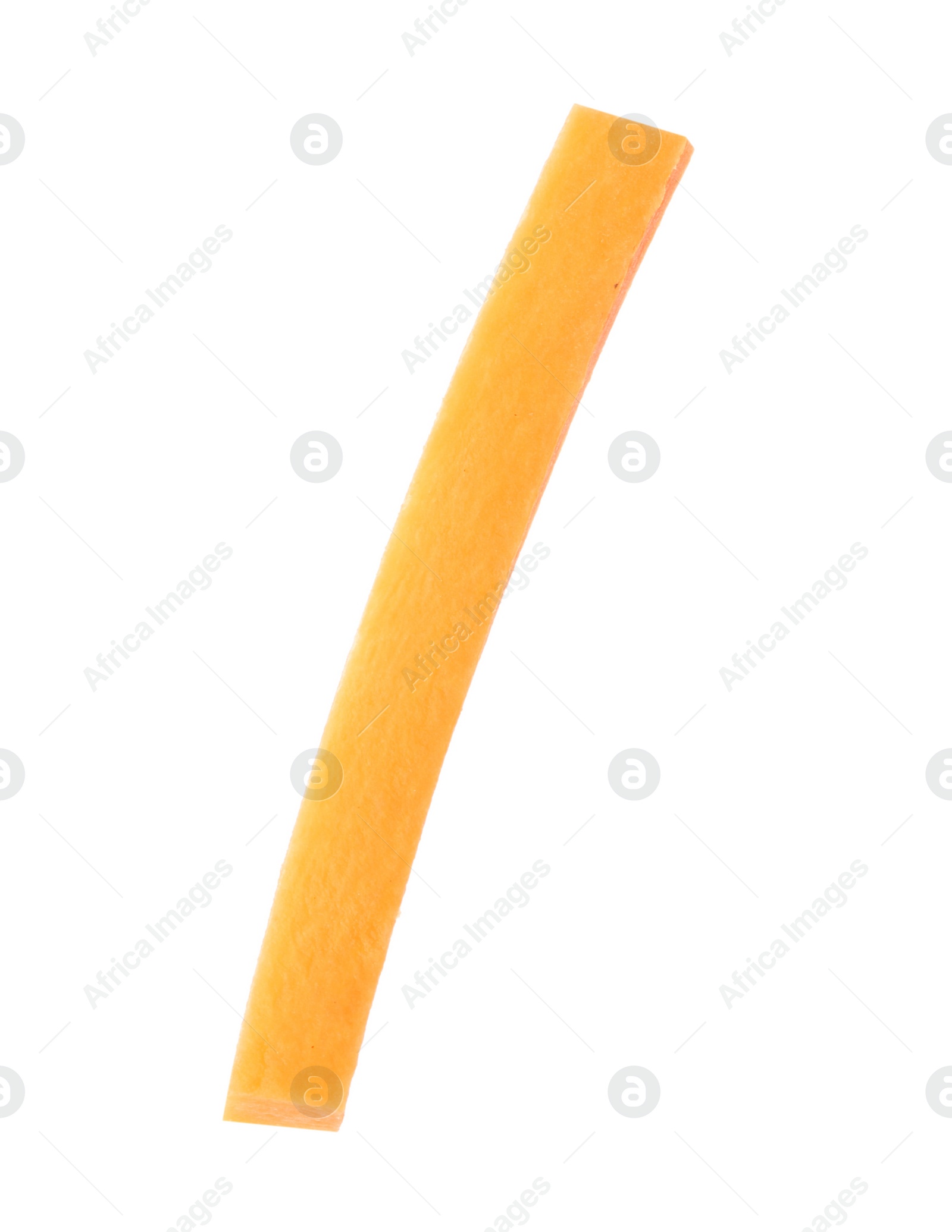 Photo of Piece of ripe carrot on white background