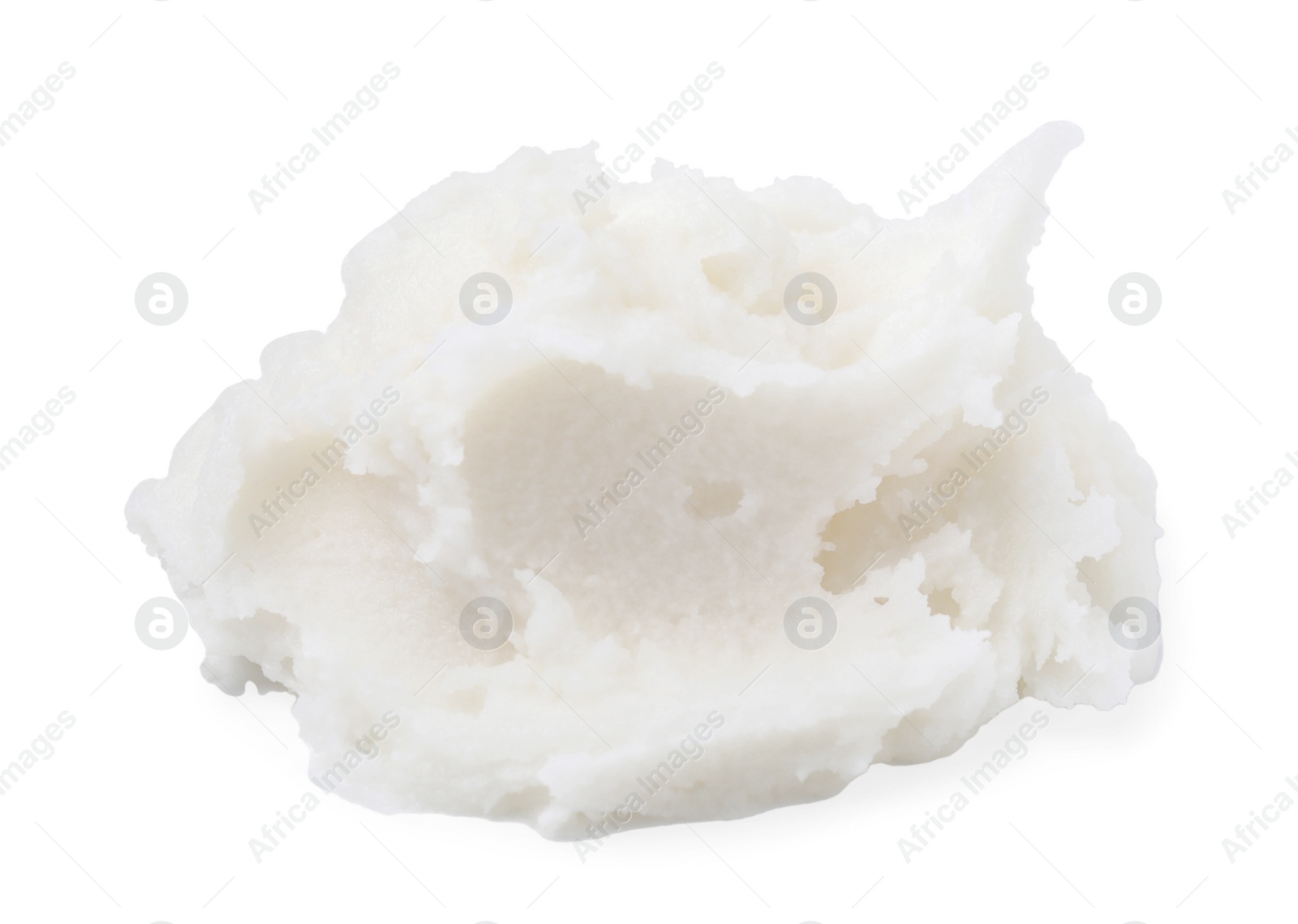 Photo of Delicious natural pork lard isolated on white