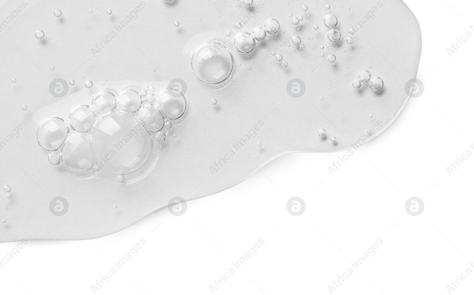 Image of Serum on white background, top view. Skin care product