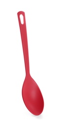 Photo of Serving spoon on white background. Kitchen utensils