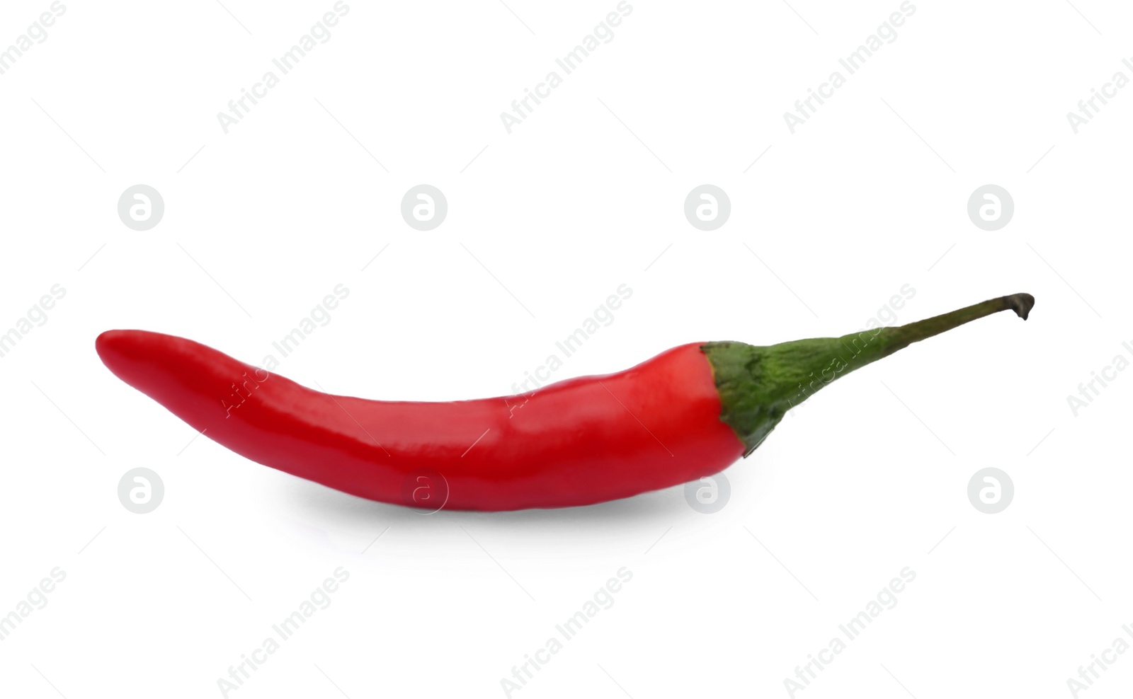 Photo of Red hot chili pepper isolated on white