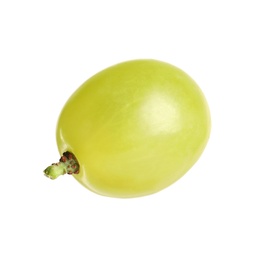 Delicious ripe green grape isolated on white