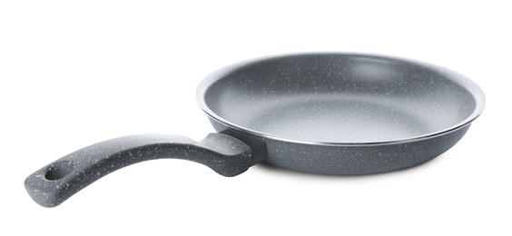 Photo of New non-stick frying pan isolated on white