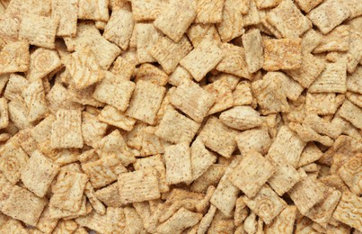 Photo of Crispy crackers as background, top view. Delicious snack