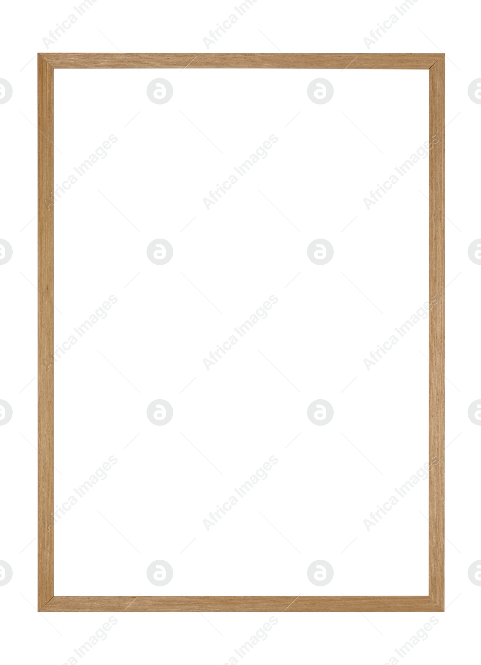 Image of Wooden frame isolated on white. For mirror, photo, picture, painting and others