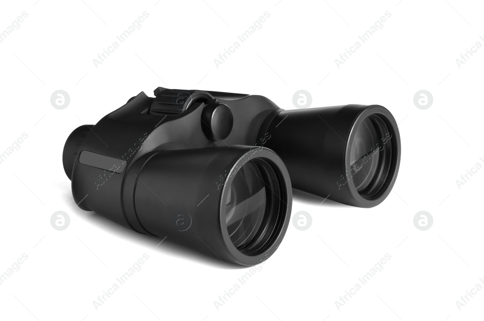 Photo of Modern binoculars isolated on white. Optical instrument