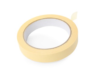 Roll of adhesive tape isolated on white