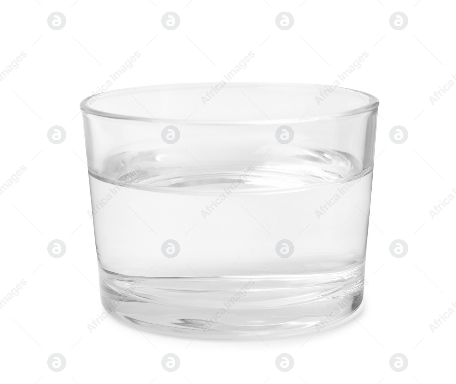 Photo of Vinegar in glass bowl isolated on white