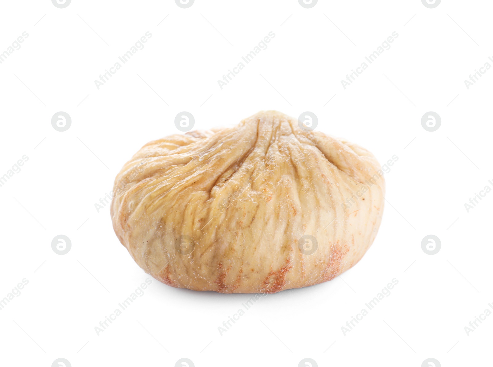 Photo of Tasty dried fig fruit isolated on white