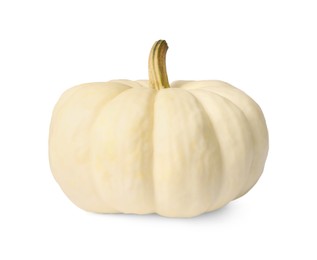 Photo of One fresh ripe pumpkin isolated on white