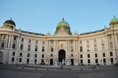 VIENNA, AUSTRIA - JUNE 18, 2018: Beautiful Hofburg Palace. Royal residence