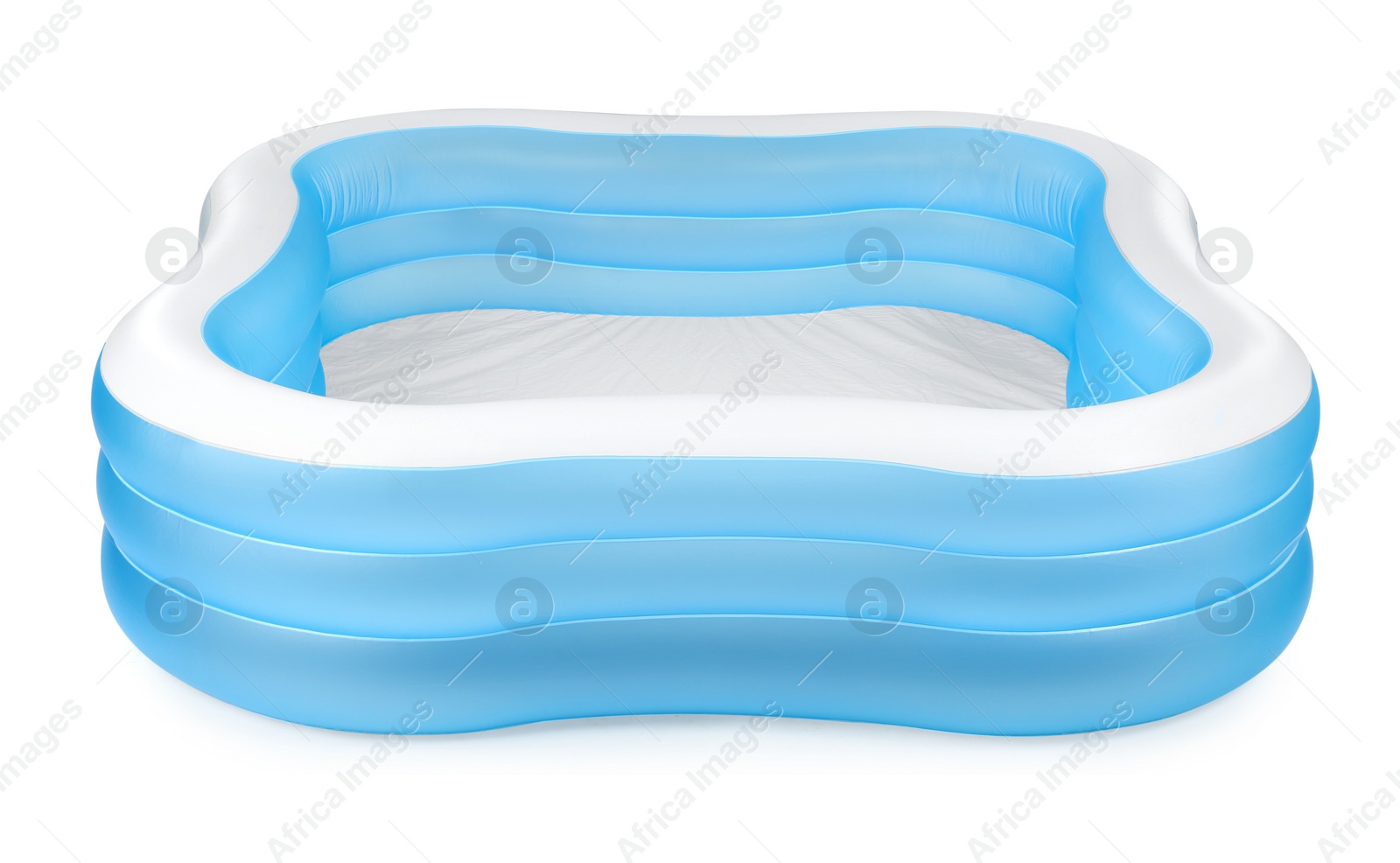 Photo of Inflatable rubber swimming pool isolated on white