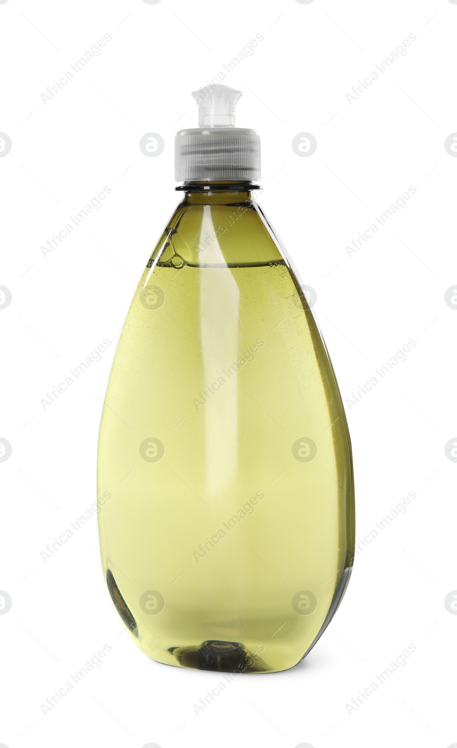 Photo of Bottle of cleaning product isolated on white