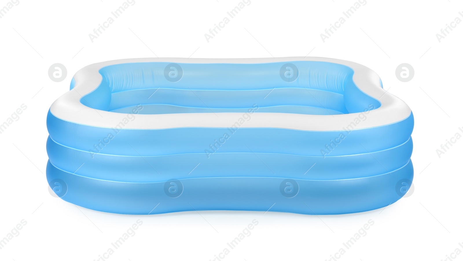 Photo of Inflatable rubber swimming pool isolated on white