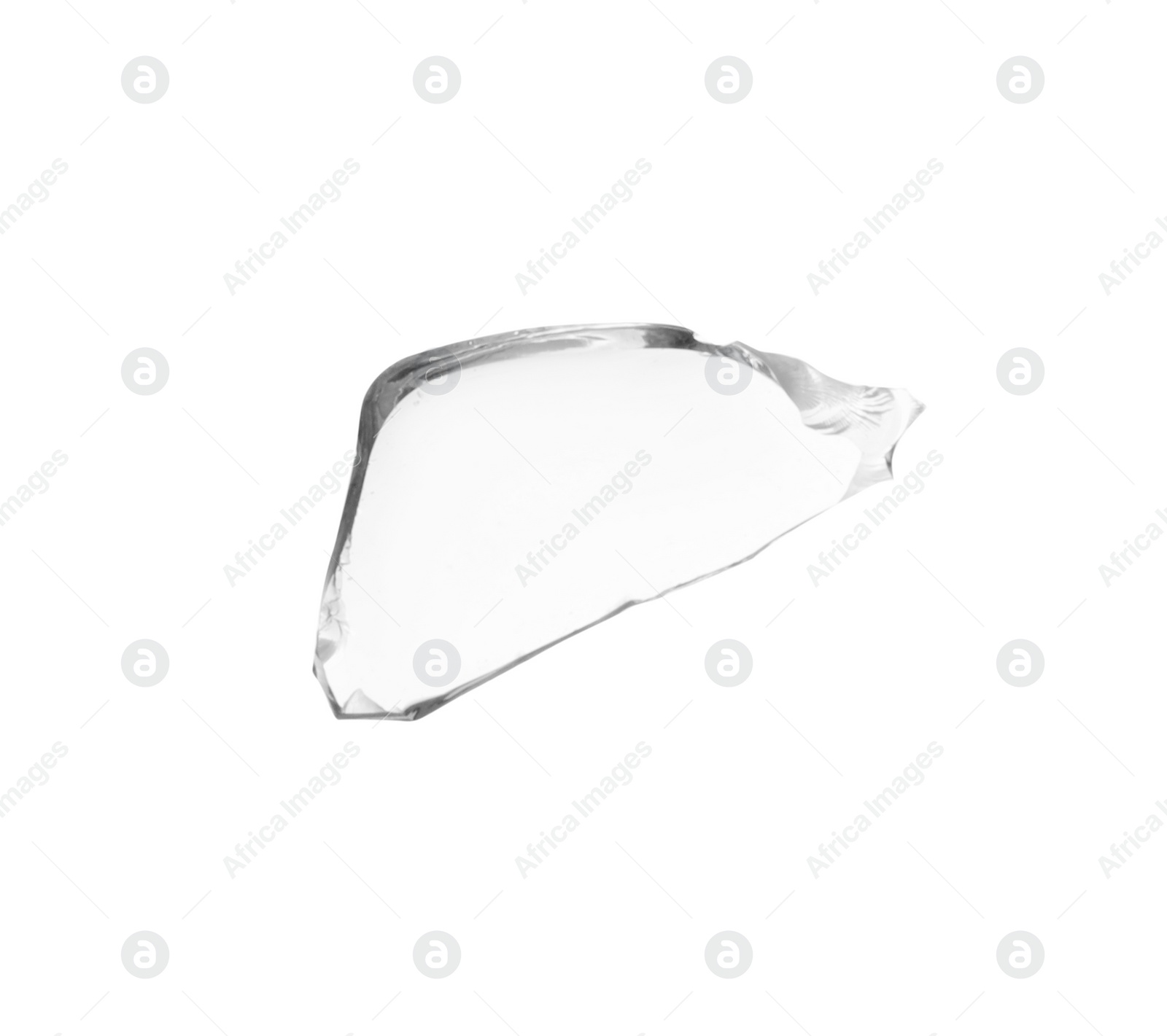 Photo of Piece of broken glass isolated on white