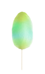 Image of Multicolor sweet cotton candy on white background