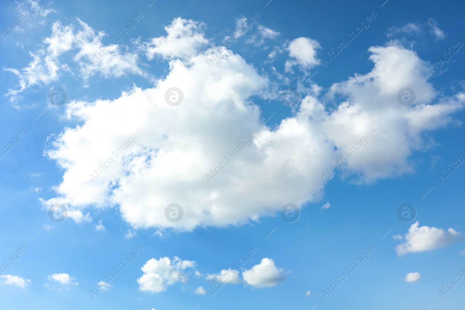 Photo of Picturesque view of blue sky with white clouds on sunny day