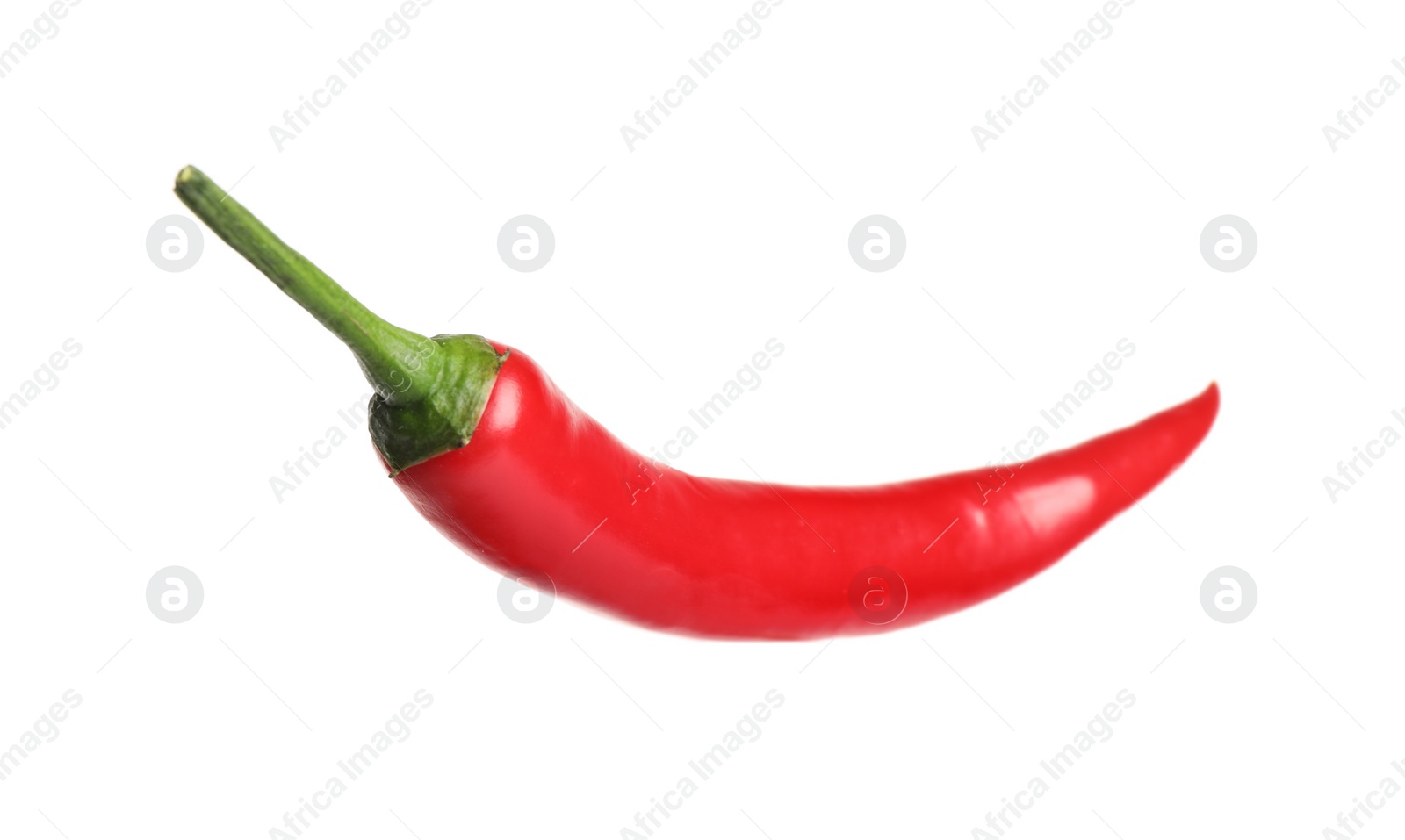 Photo of Red hot chili pepper isolated on white