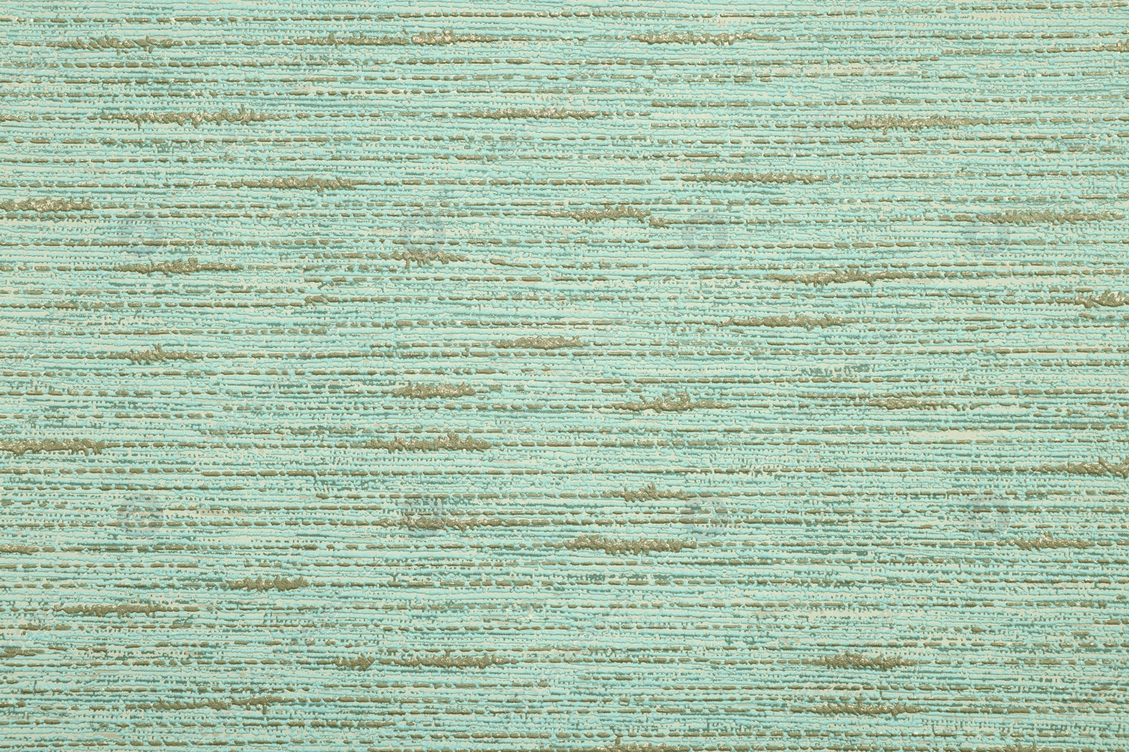 Image of Pale green wallpaper sheet as background, top view