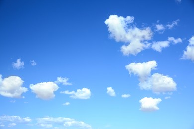 View of beautiful blue sky with white clouds