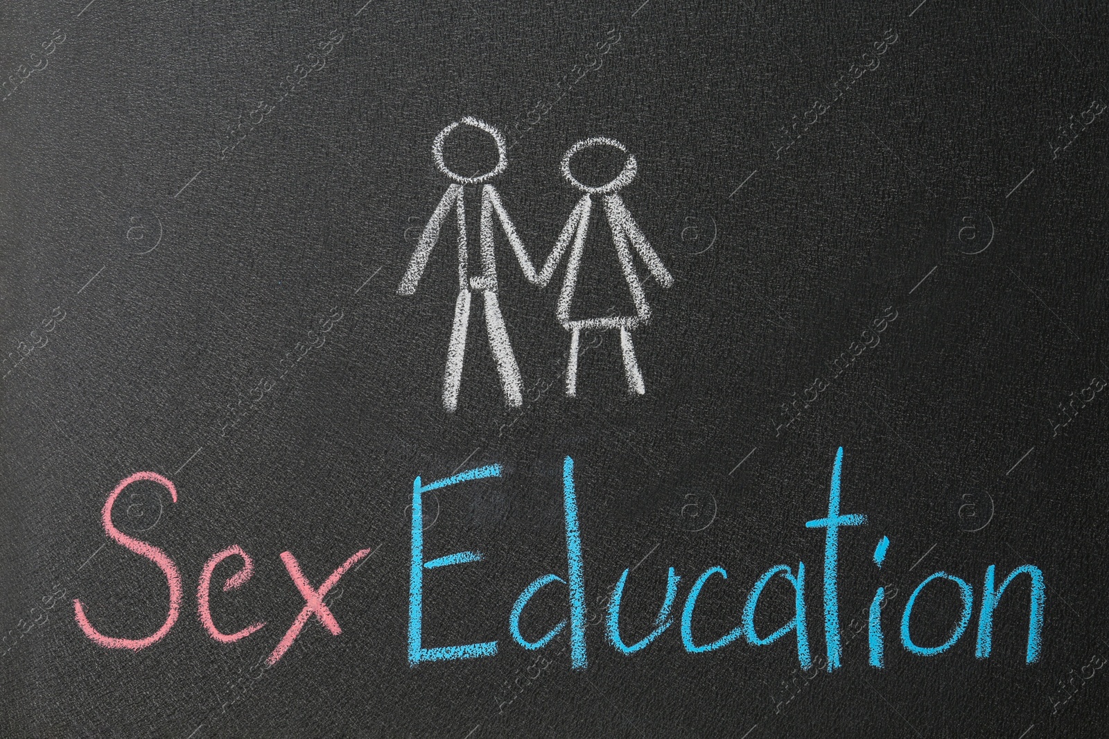 Photo of Phrase "SEX EDUCATION" written on black chalkboard