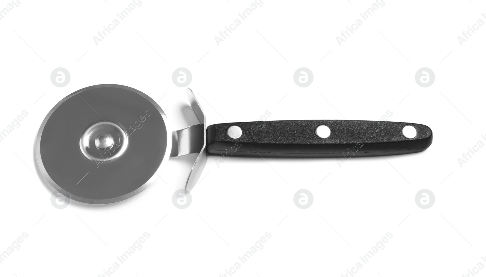 Photo of Knife for pizza on white background