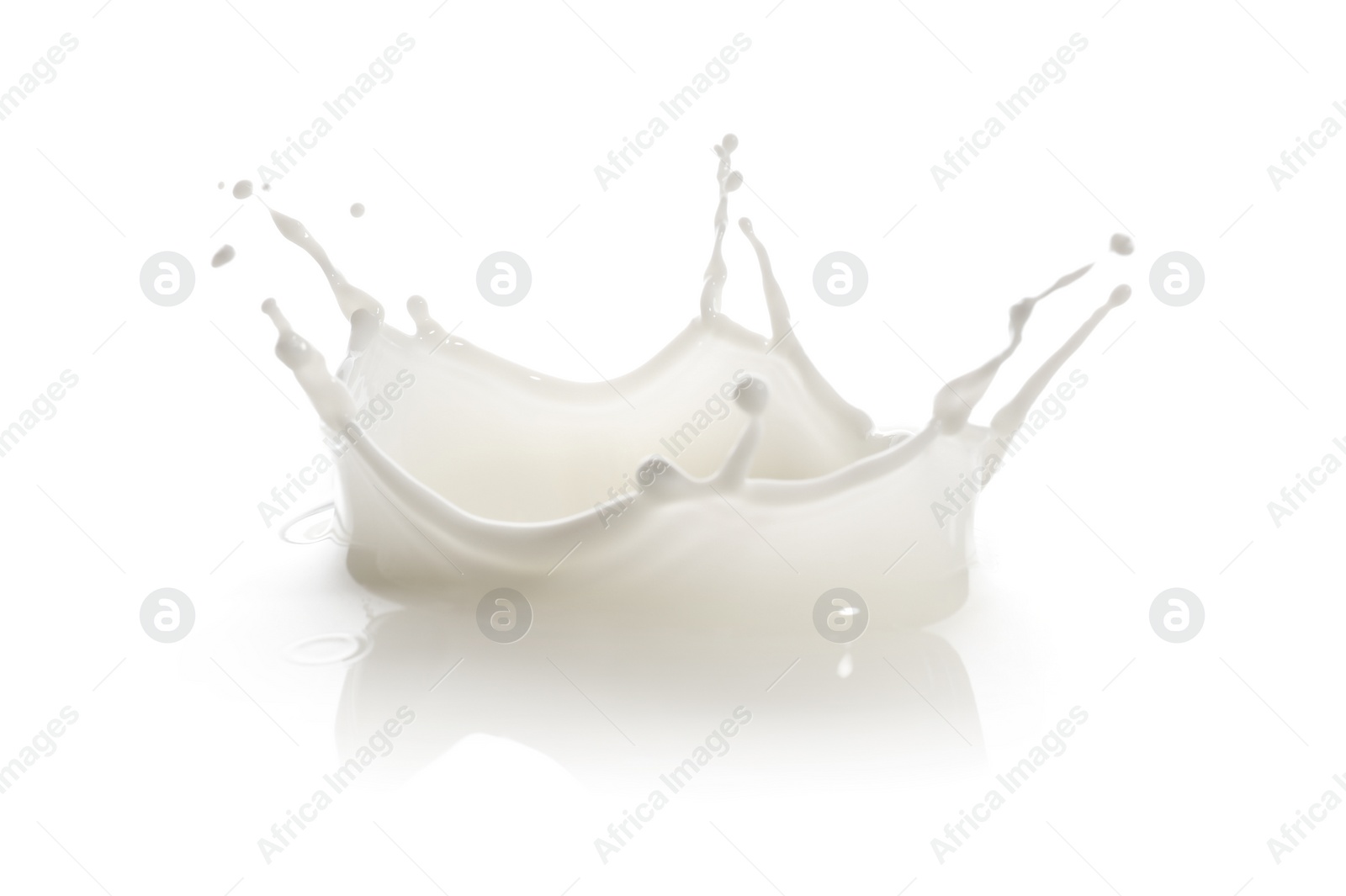 Photo of Splash of fresh milk isolated on white