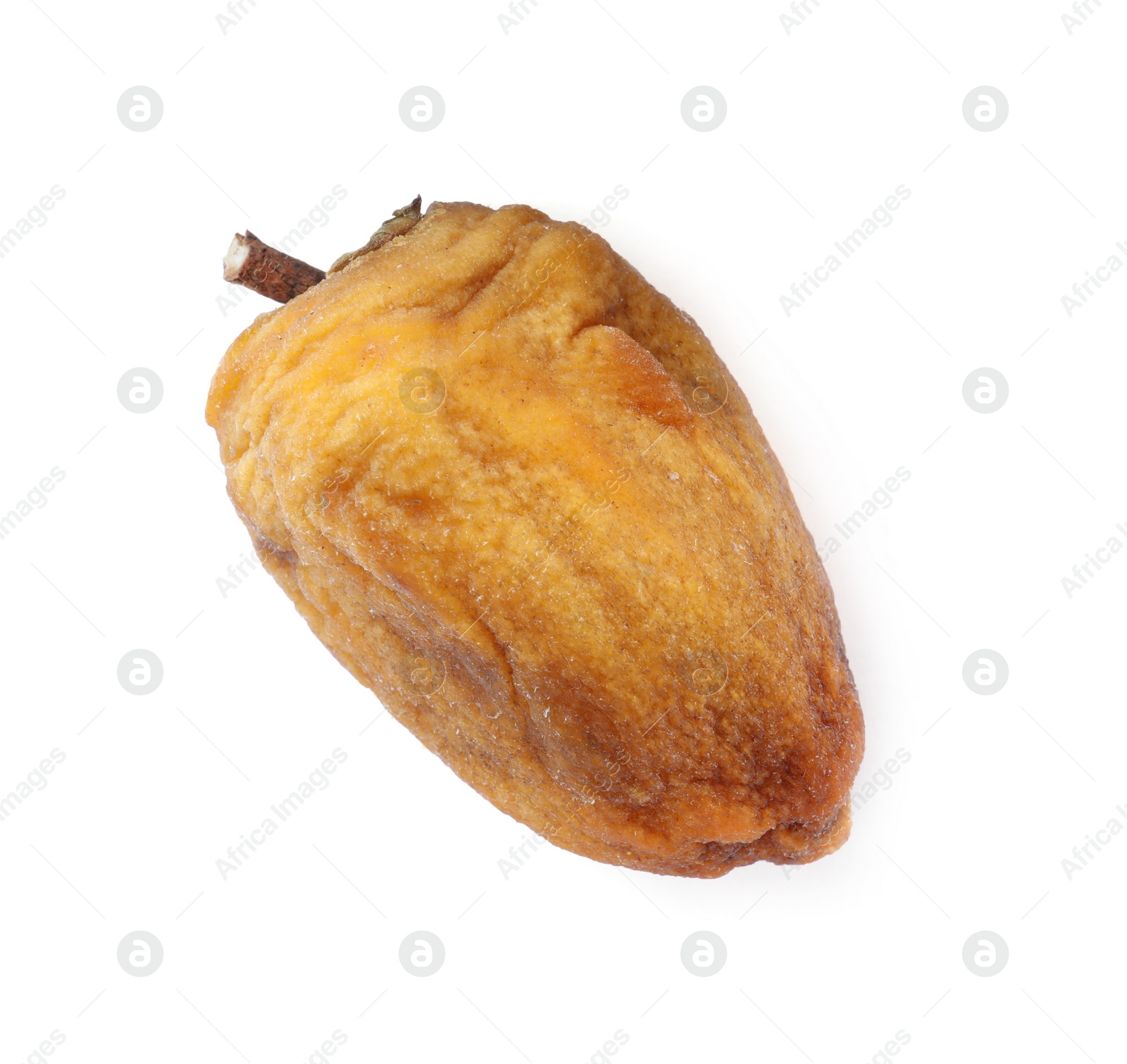 Photo of Tasty dried persimmon fruit isolated on white