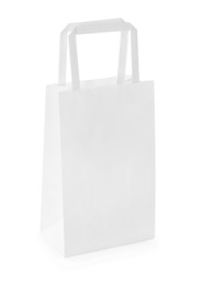 One new paper bag isolated on white