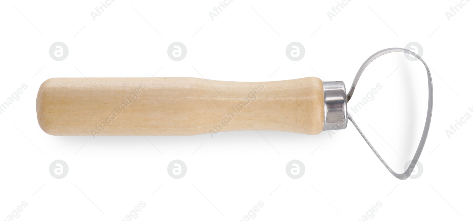 Photo of Loop tool for clay crafting isolated on white, top view