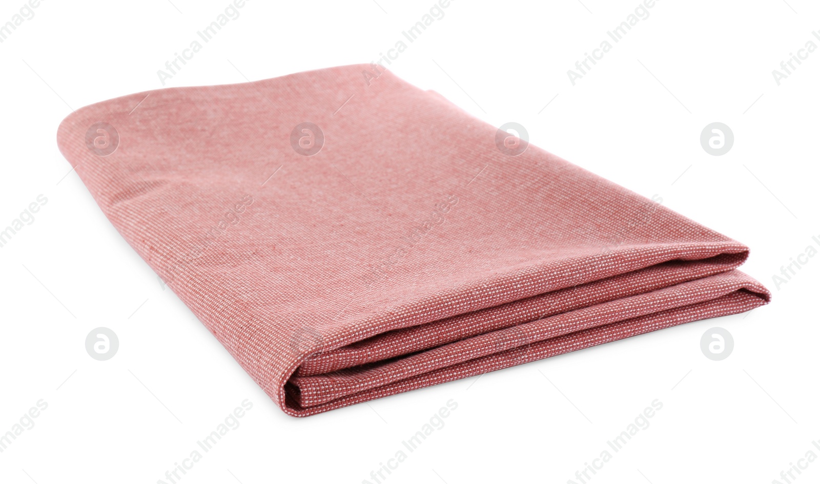 Photo of Stylish color fabric napkin isolated on white