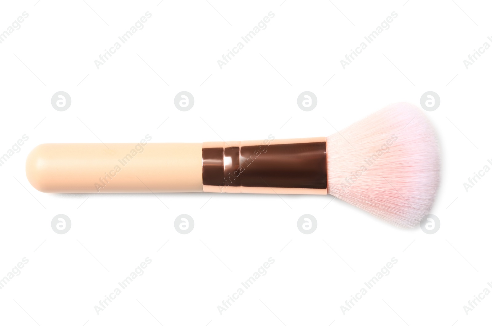 Photo of Makeup brush of professional artist on white background