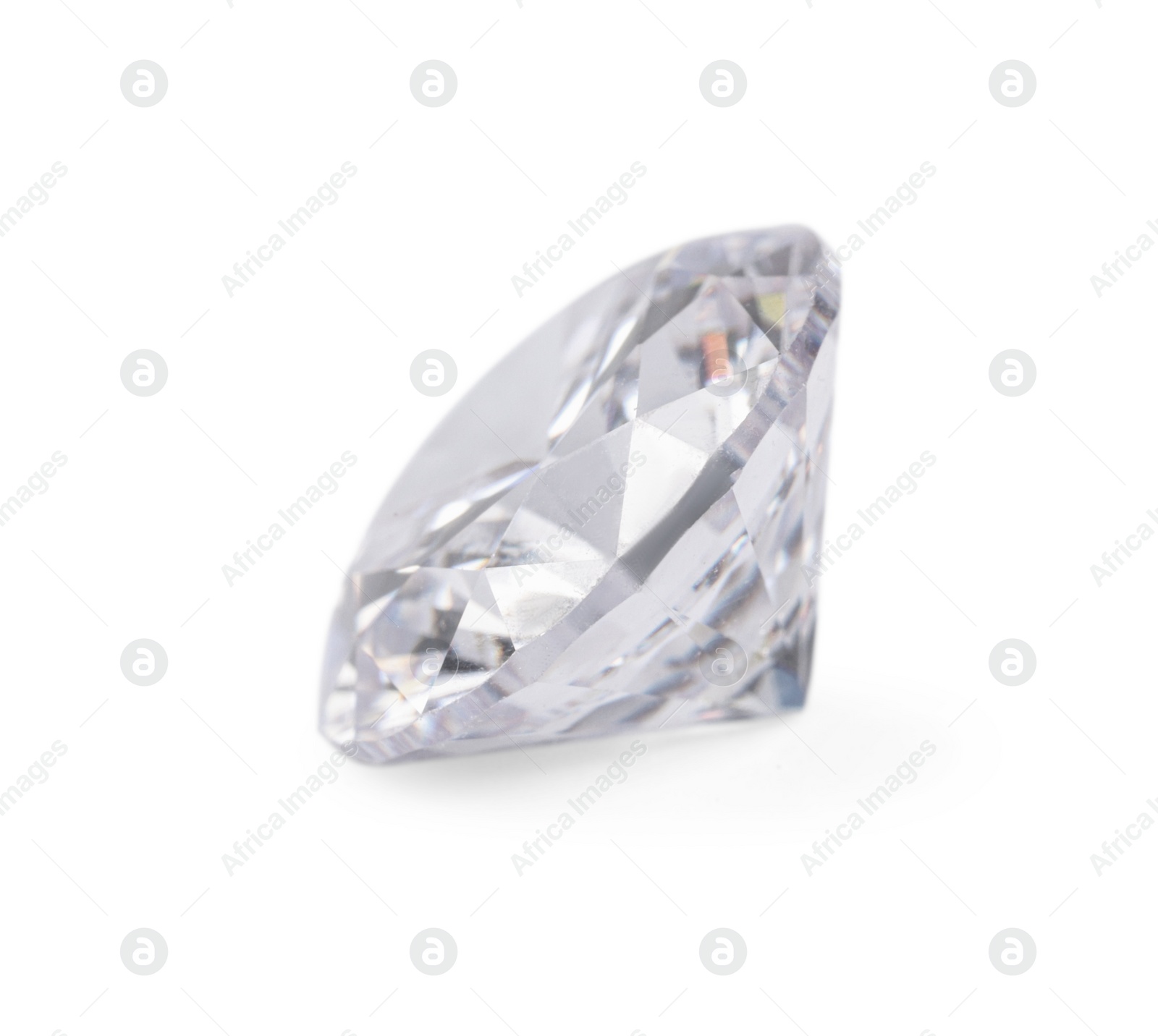 Photo of One beautiful shiny diamond isolated on white