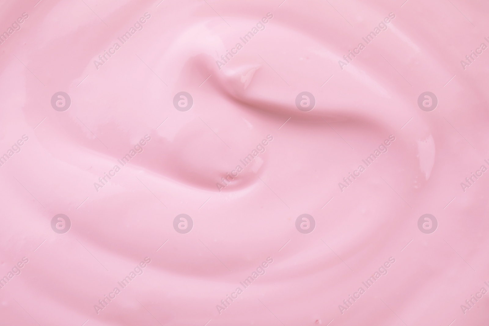 Photo of Delicious creamy yogurt as background, closeup view