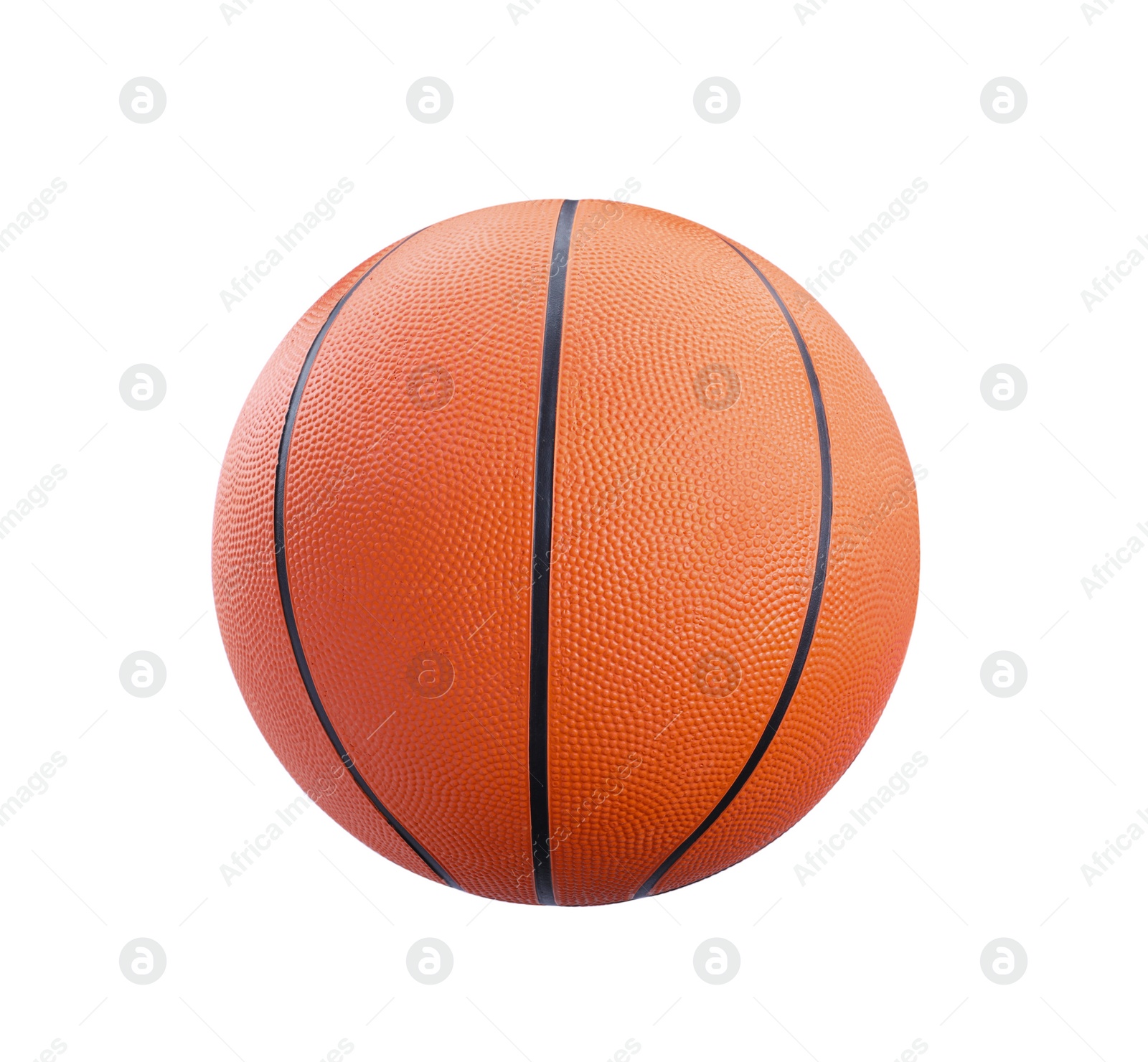 Photo of New orange basketball ball isolated on white