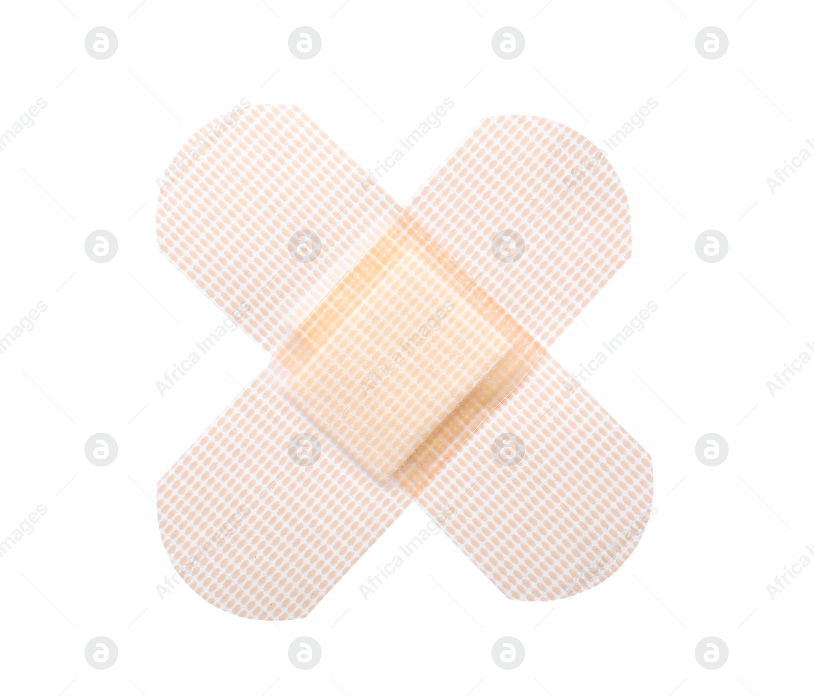 Medical sticking plasters isolated on white. First aid item Photo of Medical sticking plasters isolated on white. First aid item