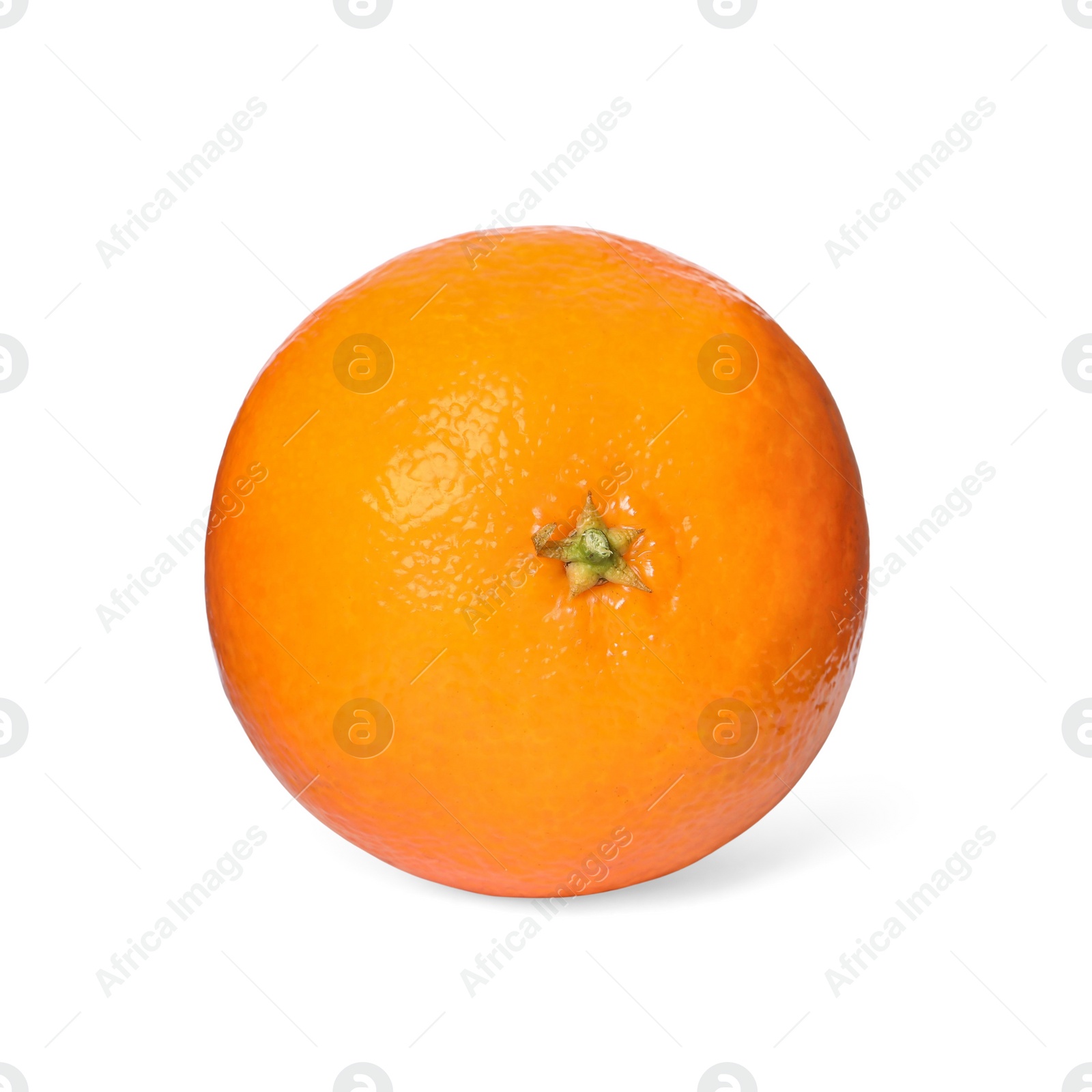 Photo of Fresh ripe juicy tangerine isolated on white