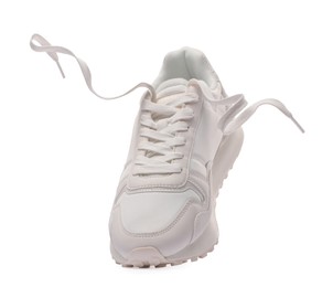 One stylish new sneaker isolated on white