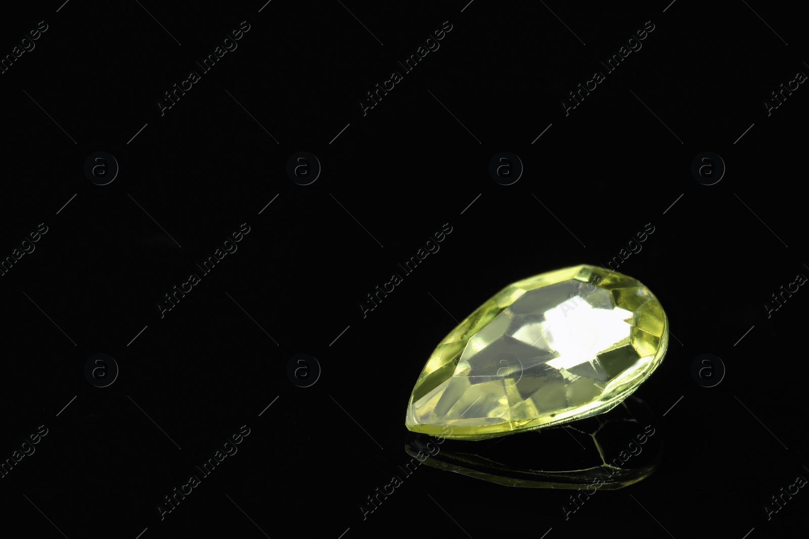 Image of Beautiful gemstone for jewelry on black background