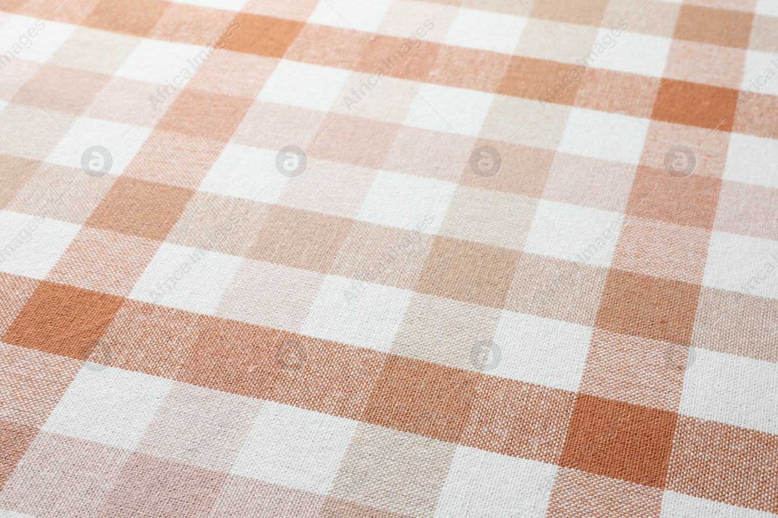 Photo of Texture of checkered fabric as background, closeup