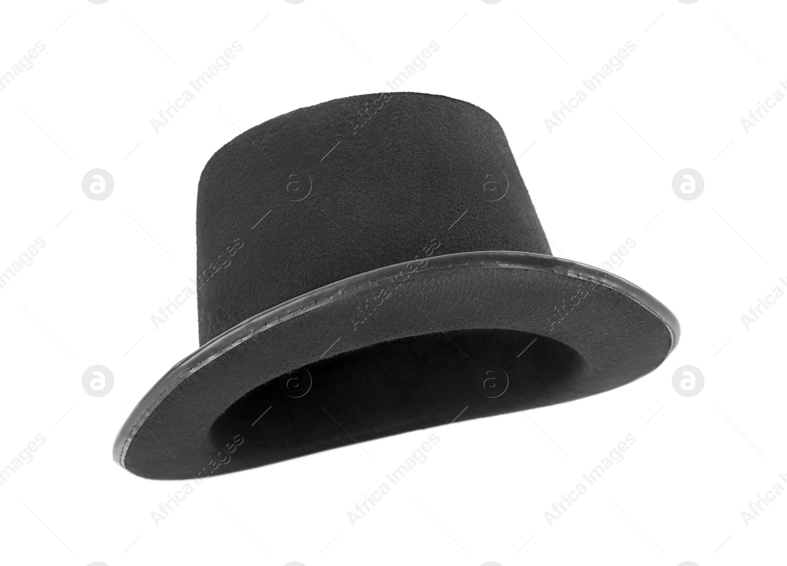 Photo of Black magician top hat isolated on white