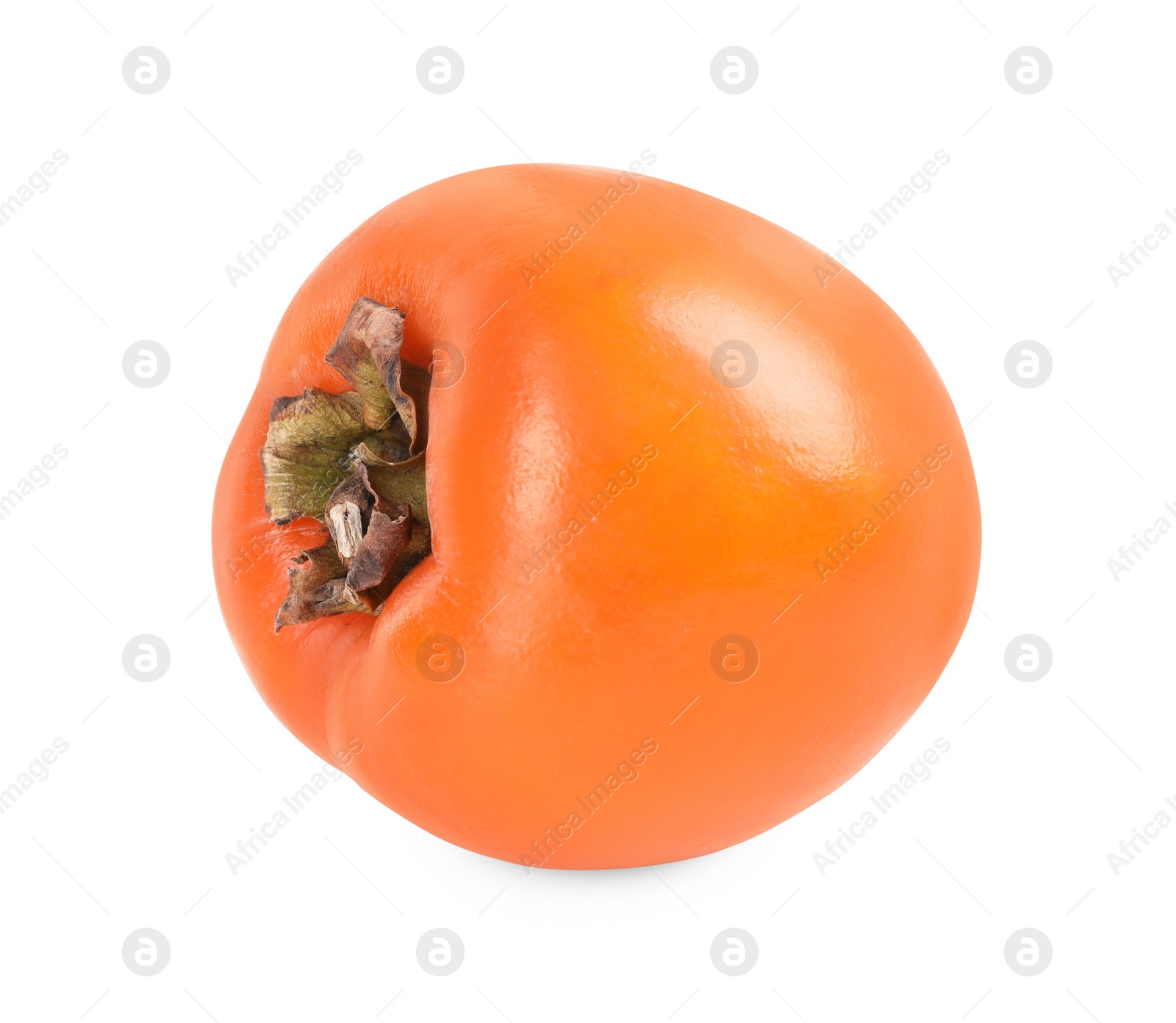 Photo of Delicious ripe juicy persimmon isolated on white