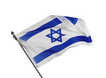 Flag of Israel isolated on white. National symbol