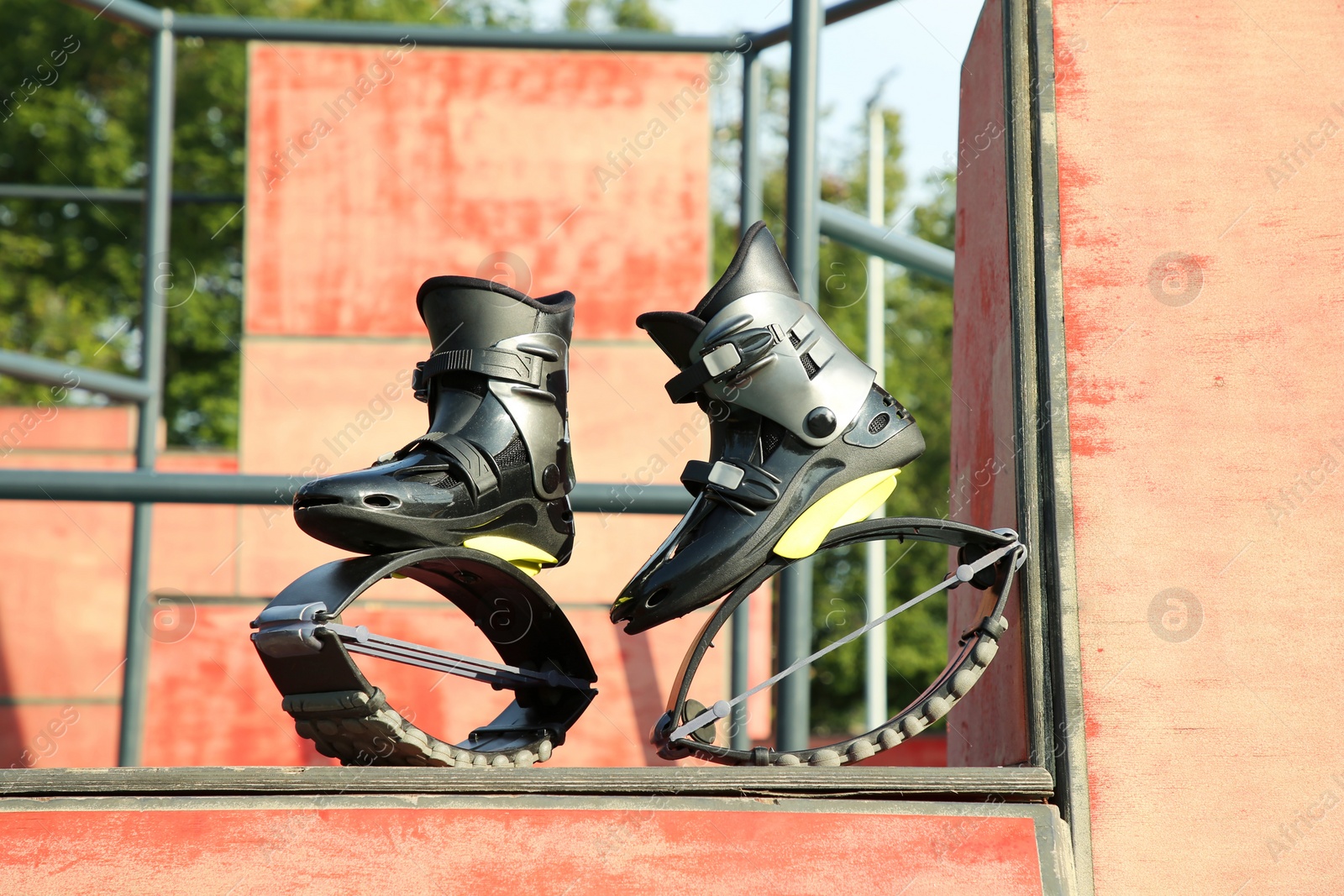 Photo of Stylish kangoo jumping boots in workout park