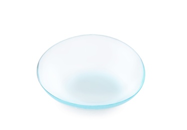 Photo of Contact lens on white background