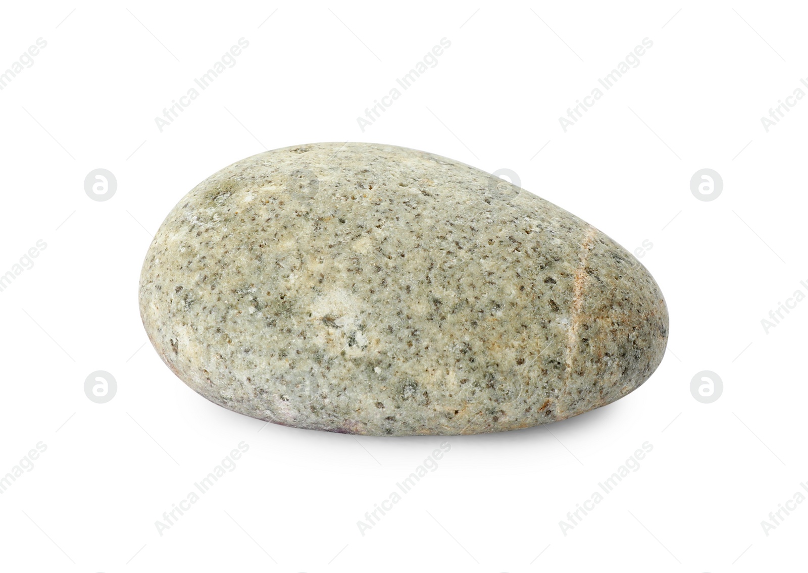 Photo of One light stone isolated on white. Sea pebble