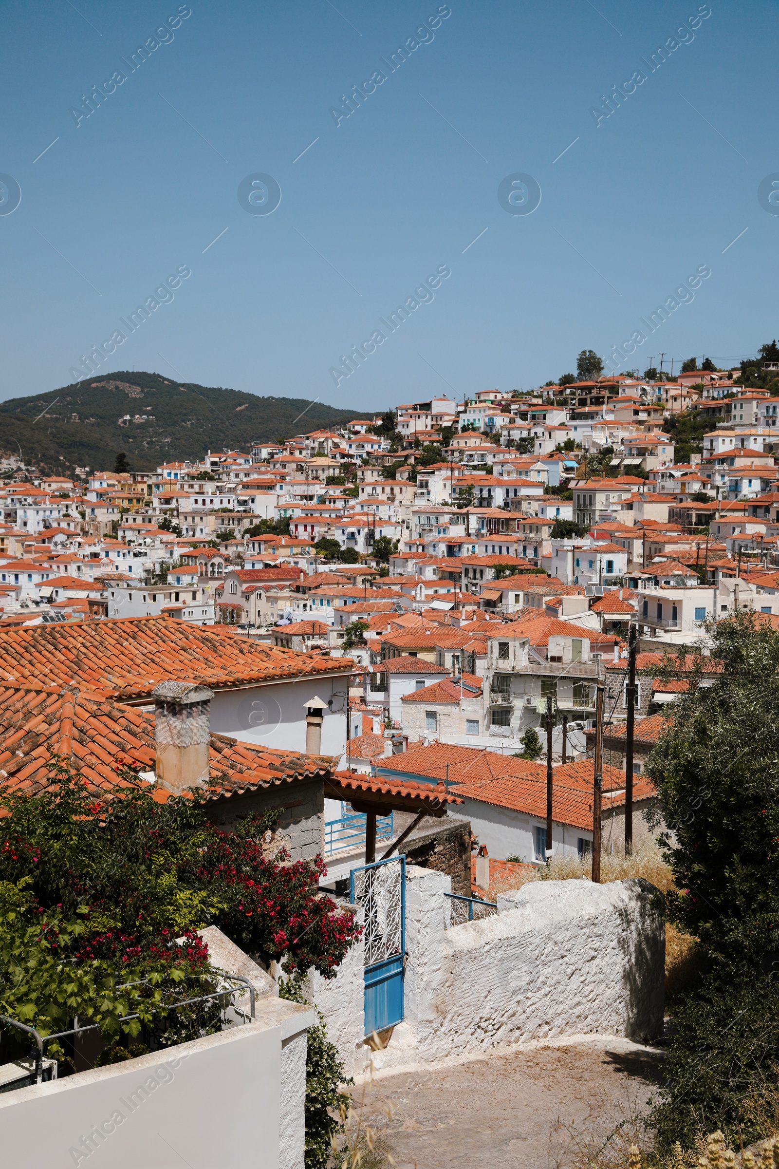 Photo of Cityscape with beautiful residential buildings on sunny day