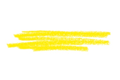 Yellow pencil hatching on white background, top view