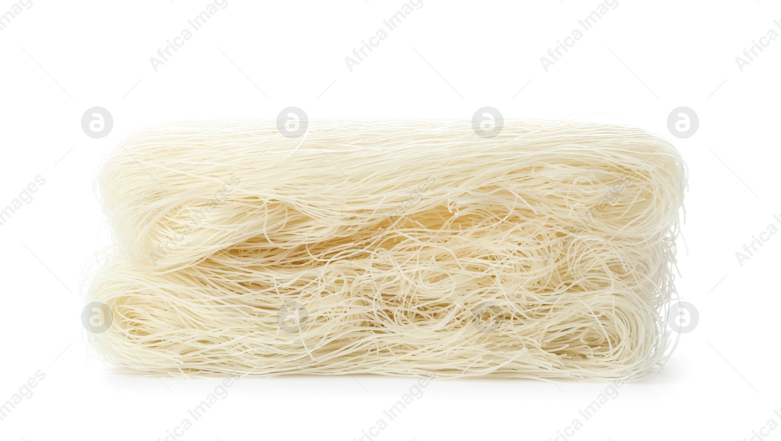 Photo of Block of rice noodles isolated on white