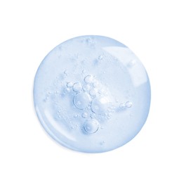 Image of Serum drop on white background, top view. Skin care product